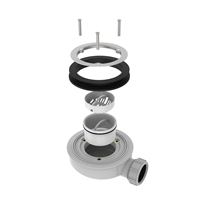 Vente en gros Siphon nouveau receveur de douche raccord de salle de bain en plastique drain moderne