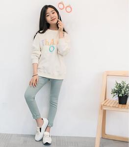 Pantalon de yoga moulant à imprimé floral et volants effet glaçage - Product Image 3