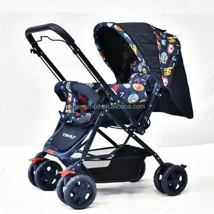 حار بيع طوي أزياء نمط الطفل عربة مع قابل للتعديل ارتفاع مقعد الطفل عربة 3 في 1 ألعاب الأطفال