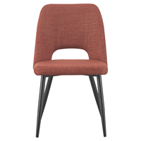 Chaise de salle à manger moderne en velours élégante avec pieds en métal doré, chaise d'appoint rembourrée pour restaurant et salle à manger