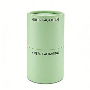 Boîte d'emballage en tube de papier rond imperméable en stock pour bouteille, en carton rigide avec revêtement UV pour la présentation des produits - Product Image 2