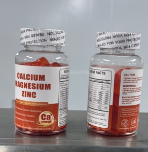 Integratore di Calcio, Magnesio e Zinco in Gommose Vegane Biologiche con Vitamina D3 al Gusto Arancia, Stimolante Immunitario per Adulti, Produzione OEM ODM con Etichetta Privata - Product Image 3