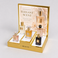 Support d'affichage publicitaire en acrylique LED personnalisé pour maquillage et parfums, pour vitrine
