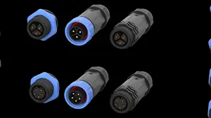 Ip68 Waterproof Connector Male And Female Led Butt Wire Cable Connector Plug M20 Thread Male Plug + Female Butt