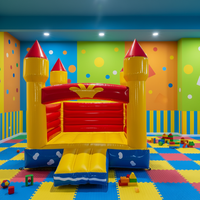 Château gonflable en PVC 4m*4m, maison de saut gonflable, château gonflable extérieur commercial pour enfants