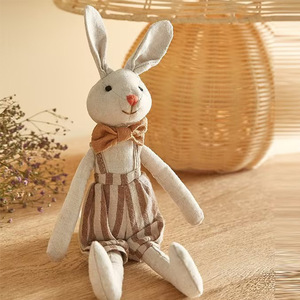 Nouvelle poupée lapin nordique, compagnon de bébé du Danemark, en tissu de coton, rembourrage en coton PP, jouet en peluche créatif et mignon - Product Image 3