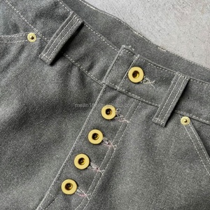 Fabricant de pantalons en toile de denim de haute qualité, pantalons en jean à jambe large et droite en coton lourd pour hommes, jeans baggy personnalisés - Product Image 4