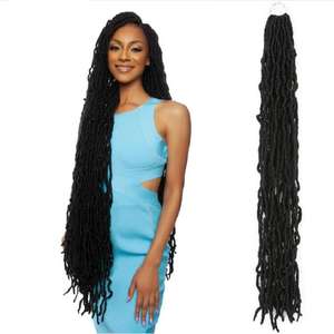 Extensiones de Cabello de Crochet Extra <span class=keywords><strong>Largas</strong></span> de 36 Pulgadas, Estilo Diosa, <span class=keywords><strong>Trenzas</strong></span> de Cabello Sintético, Trama Única - Product Image 1