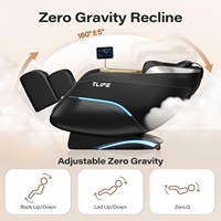Canapé inclinable électrique en cuir avec massage Shiatsu, zéro gravité, soin complet du corps, des pieds et du cou, chauffage et fonctionnalités de luxe