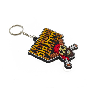 Llavero colgante de PVC con logotipo de marca impreso en 2D, personalizado de fábrica, de cloruro de polivinilo suave, para publicidad. - Product Image 1