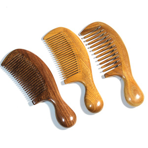 Peine de madera hecho a mano en forma de U de 19 cm para la población en general, del fábrica de peines Huaqian, municipio Lanlong, condado de Hengyang. - Product Image 5
