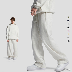 Custom Men's Loose <strong>Pants</strong> Sports Straight Leg High Street Baggy Sweatpants Casual Blank Trousers <strong>Sweat</strong> <strong>Pants</strong> for Printing - Product Image 1