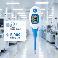 Thermomètre numérique électrique à rétroéclairage tricolore, Bluetooth, pointe flexible, étanche, dispositif médical, alarme de fièvre, clinique, usage domestique