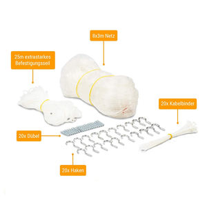 Red de Seguridad <span class=keywords><strong>para</strong></span> Gatos de Nailon Monofilamento <span class=keywords><strong>Invisible</strong></span> de Alta Resistencia <span class=keywords><strong>para</strong></span> Balcón, 0.40mm, Transparente, <span class=keywords><strong>Malla</strong></span> de Seguridad <span class=keywords><strong>para</strong></span> Mascotas - Product Image 2