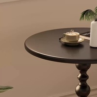 Table basse miniature créative française, design moderne avec petite étagère de rangement, métal noir, meubles de chambre à coucher