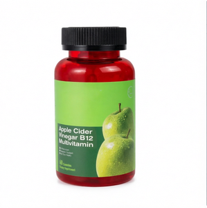 Gommes au vinaigre de cidre de pomme avec vitamine B12, complément alimentaire pour booster l'énergie, la gestion du poids et la santé digestive - Product Image 2