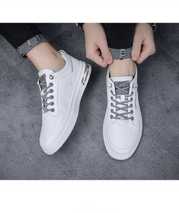 Zapatos de Cuero Informales para Hombre, Calzado Deportivo de Moda Coreana a Juego, Color Blanco Pequeño, Primavera, Novedad - Product Image 4