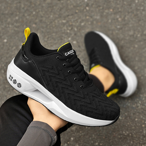 Zapatos Deportivos Casuales para Hombre, Diseño Elegante de Corte Bajo para Caminar y Correr al Aire Libre, Suelas de Goma Duraderas, Cierre con Cordones Transpirables - Product Image 4