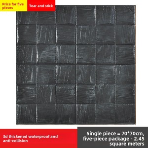 Pegatinas de pared 3D, papel tapiz de PVC autoadhesivo, mosaico geométrico moderno para comedor, sala de estar, porche, balcón, pared del baño - Product Image 2