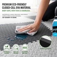 VIGFIT Tapete de Yoga y Ejercicio de Espuma EVA, Losetas Entrelazadas para Gimnasia, MMA, Ejercicio en Casa, Protección para el Suelo