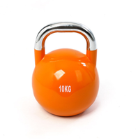 Ensemble de poignées de Fitness de haute qualité, vert, personnalisé, russe, Kettleball, réglable, chromé, compétition, Kettlebell