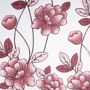 Voile en tissu rouge et de fleurs, jupe en macramé brodée très élégante, style nordique, pour décoration de maison - Product Image 5