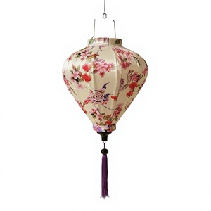 Vietnam Decorative Hoi An Silk Lantern Bamboo Structure Material for Event Styling Lighting <b>Ornament</b> Use - Product Image 1