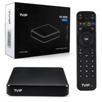 Meilleures ventes TVIP 605SE NOUVEAU Mini Dual OS Android / Linux Tv Box Amlogic S905X Boîte IPTV arabe WIFI Airplay Boîte de streaming IPTV