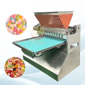 Toffee Lolly Depositor Vervaardigt Chocolade Mini Zoete Gelei Zacht Snoep Maken Machine Prijs Voor Kleine