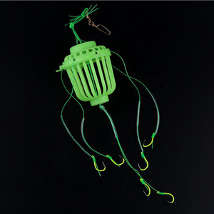 Jaula de cebo para pesca de carpas Water Monster, kit de pesca de fondo con anzuelo explosivo engrosado, cebo fluorescente incluido - Product Image 2