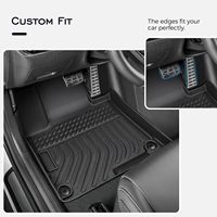 Karpet Mobil Anti-Slip Custom Print 4pc Set Alas Kaki Mobil Karet
