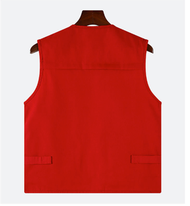Gilet Multitasche Autunnale in Poliestere Cotone Antipiega con Cerniera e Scollo a V, Personalizzabile con Logo Ricamato, per Volontari, Consegna ODM, <span class=keywords><strong>Chauffeur</strong></span>, OEM - Product Image 6