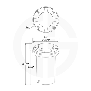 Basse tension 12V AC/DC MR16 lumière de paysage en laiton étanche lumière dans le sol avec lumière de jardin à 4 voies - Product Image 4