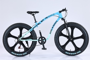 Vélo à neige tout-terrain d'hiver, modèle Brave Man, vélo à neige à pneus larges, cadre en acier au carbone, vélo à neige tout-terrain pour adultes, pour la conduite sur terrain enneigé - Product Image 3