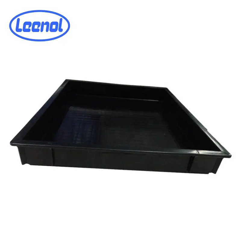 Leenol Custom Black Plastic Electronic Packaging Container Blister Inner Tray ESd Tray Pack For Electronics