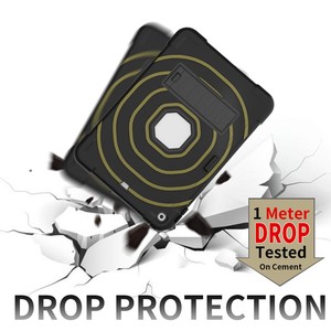 Étui robuste anti-chute <span class=keywords><strong>pour</strong></span> <span class=keywords><strong>tablette</strong></span> avec support anneau, coque de protection PC+Silicone avec béquille et fente <span class=keywords><strong>pour</strong></span> iPad 7/8/9 10.2 pouces - Product Image 4