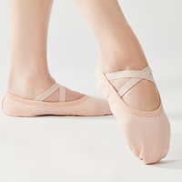 Chaussons de danse BW98 à semelle fendue en toile, très demandés, pour l'entraînement des filles et des adultes, respirants, pour la gymnastique