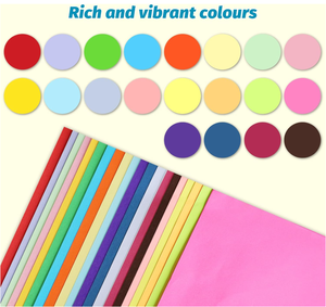 Papier <span class=keywords><strong>origami</strong></span>, paquet de 200 feuilles, papier double face <span class=keywords><strong>facile</strong></span> à plier pour enfants, adultes, débutants, formation, projets d'arts et d'artisanat. - Product Image 2