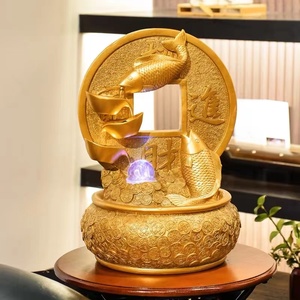 งานประดิษฐ์เรซิ่นทองแท่งสำหรับตกแต่งบ้านน้ำพุฮวงจุ้ยทำด้วยมือของขวัญขึ้นบ้านใหม่น้ำพุในร่ม - Product Image 2