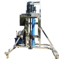 Agitateur-mélangeur vertical électrique 4 kW 1000 L en acier inoxydable/acier au carbone à vitesse variable pour shampoing liquide