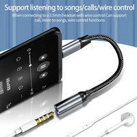Adaptateur auxiliaire USB Type C vers 3.5mm Type-C 3 5 Jack Câble audio Convertisseur de câble pour écouteurs pour iPhone 15 Samsung Galaxy S24 S23 Ultra