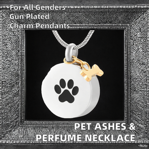Cane gatto classico Pet Bone capelli titanio acciaio stampa artiglio collana cenere bottiglia di profumo ciondolo urna per memorializzare i propri cari - Product Image 2