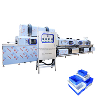 Machine à laver automatique de cage à palettes en plastique pour la cuisson des aliments de volaille propre aux oeufs
