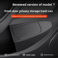 Boîte de rangement pour portière de voiture Tesla Model Y/3, conçue pour une utilisation améliorée, montée sur le siège, en ABS, étanche, avec sangle de compression et poignée
