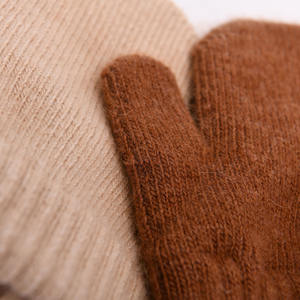 Chapeau à Double couche épais et chaud pour enfant, tricoté en laine cachemire, gants, collection hiver, - Product Image 3