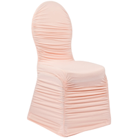 Vente en Gros de Housses de Chaise pour Salle à Manger Décoration de Fête de Mariage Housse de Chaise Blanche en Spandex à Bas Prix