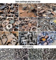 Broyeur à marteaux industriel haute performance pour métaux, ferraille de fonte, blocs de moteur
