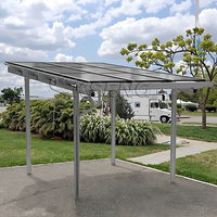 Système de montage de cadre en aluminium pour abri de voiture solaire Finition anodisée Couleur argent Durée de vie de 25 ans Garantie de 10 ans pour un usage domestique