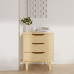 Mobilier <span class=keywords><strong>de</strong></span> chambre à coucher moderne et luxueux-<span class=keywords><strong>Coiffeuse</strong></span> simple à 3 tiroirs Coffre modulaire <span class=keywords><strong>Table</strong></span> <span class=keywords><strong>de</strong></span> <span class=keywords><strong>nuit</strong></span> simple à assembler au chevet - Product Image 2