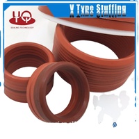 Joints d'étanchéité combinés en tissu caoutchouc NBR/FKM/Nylon/PTFE 55x75x10 vee -V